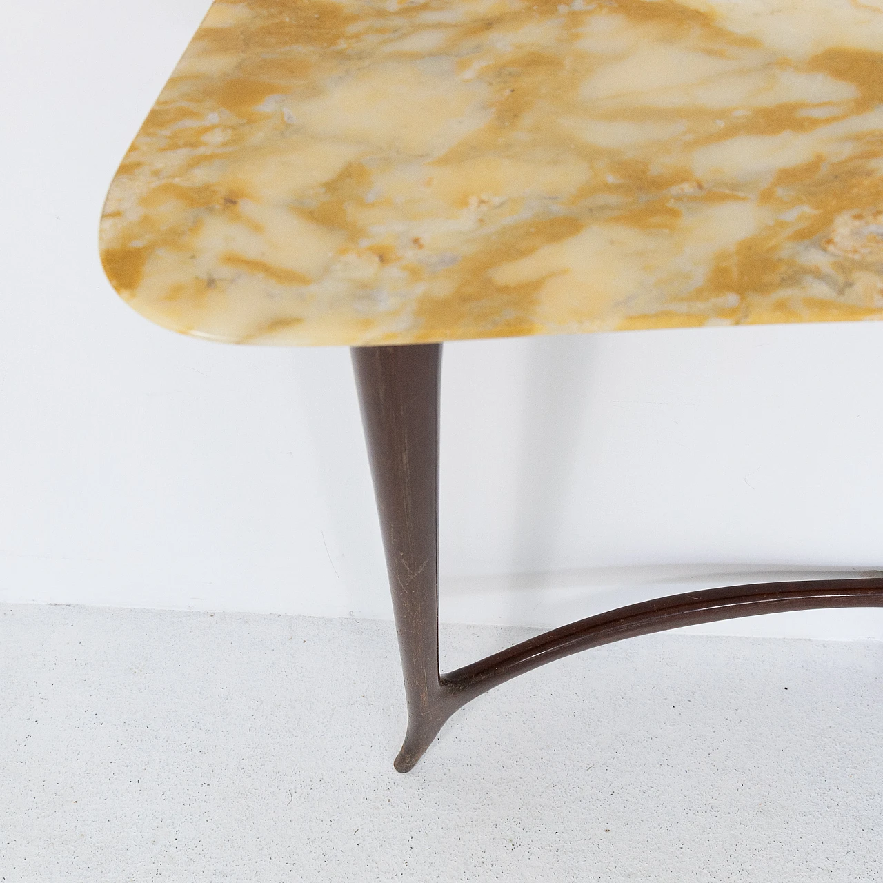 Mahogany and marble console by Ezio Minotti, 1950s 10