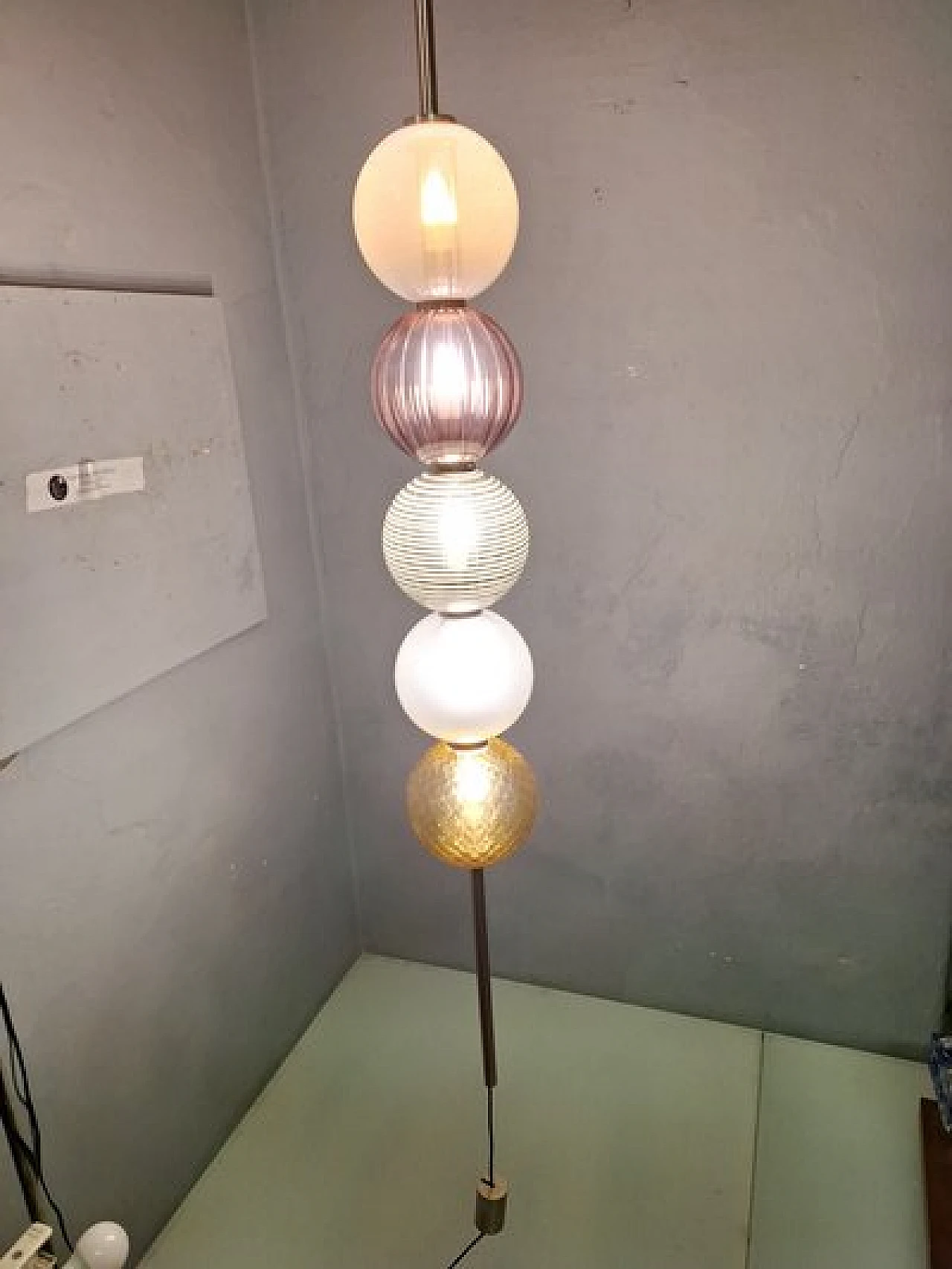 Abaco ceiling lamp by M. Guggisberg & P. Baldwin for Venini, 2000s 3