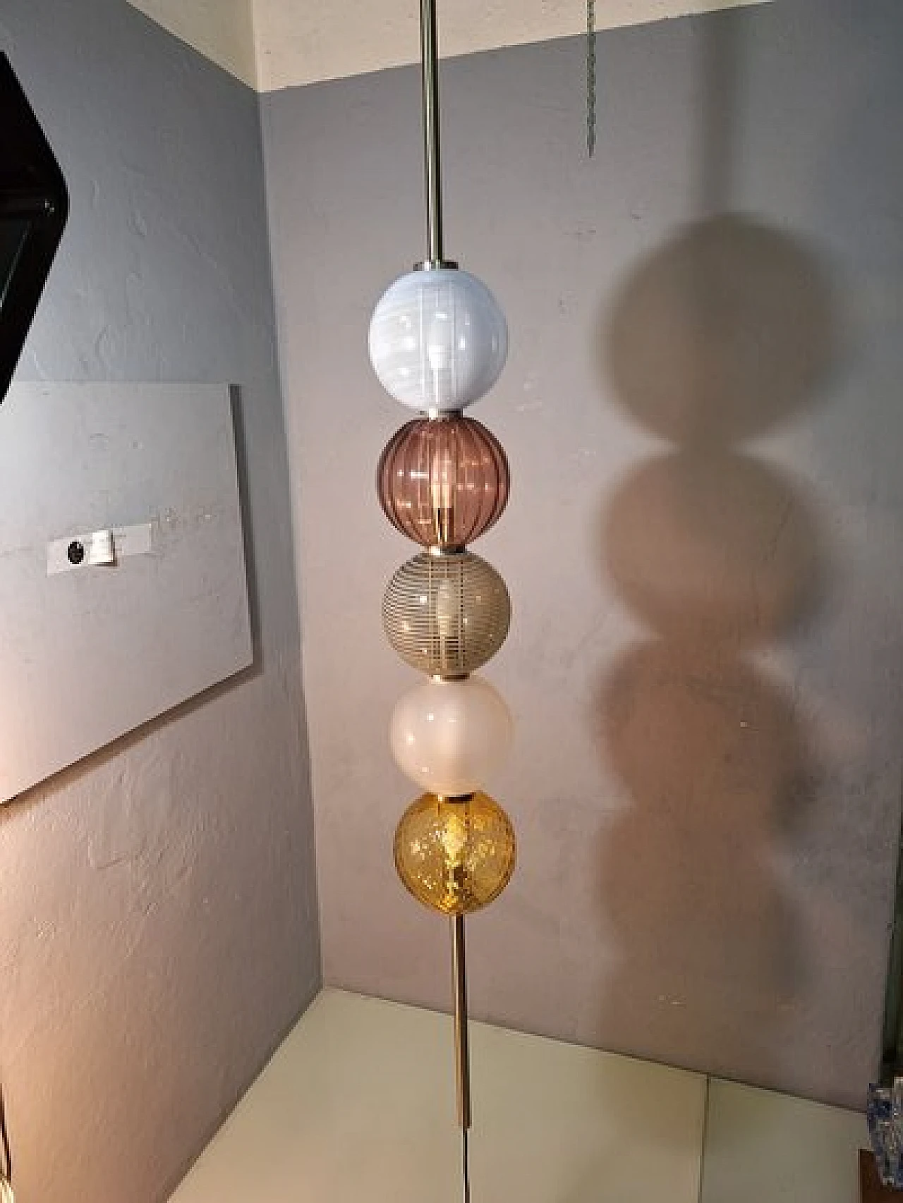 Abaco ceiling lamp by M. Guggisberg & P. Baldwin for Venini, 2000s 1