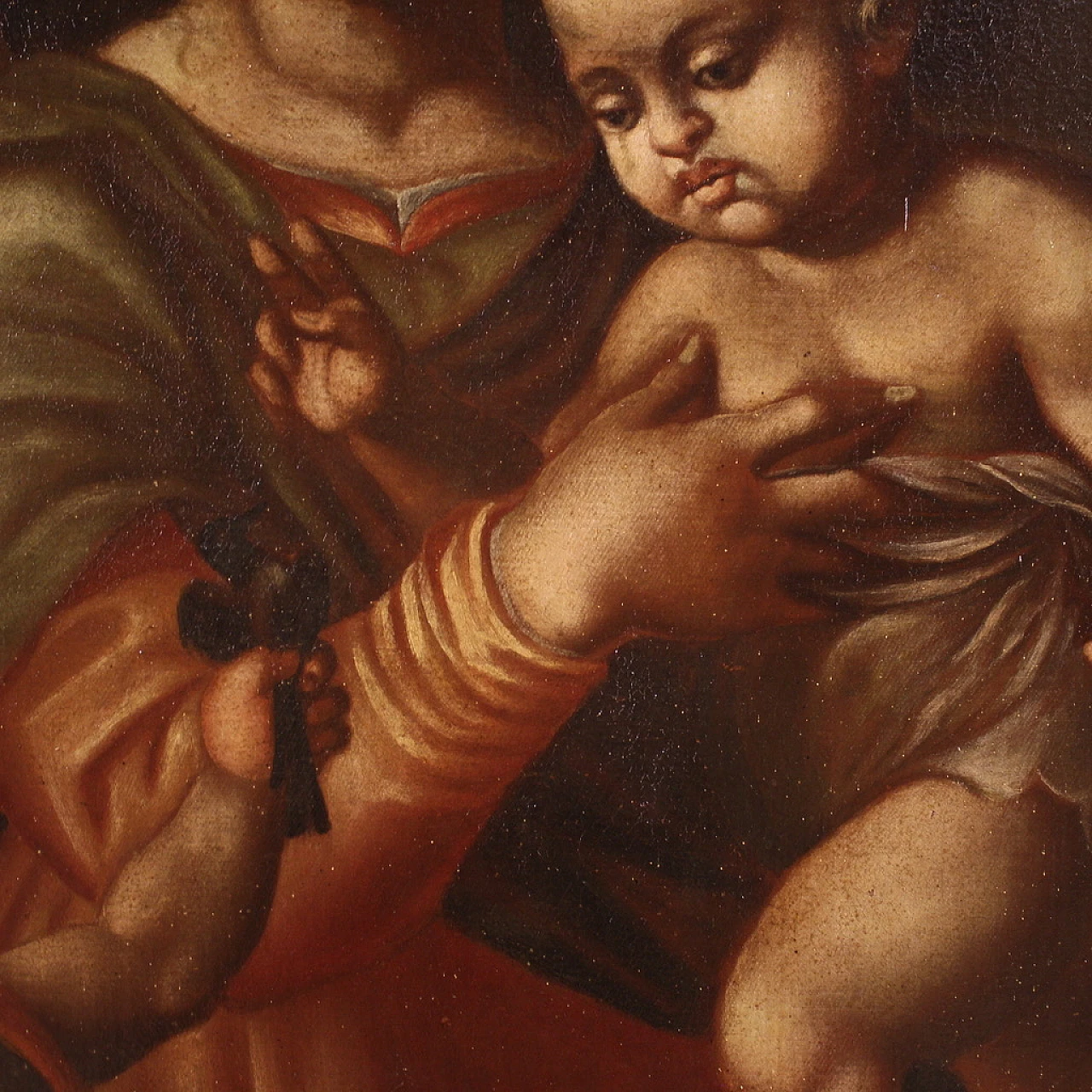 Madonna col bambino e San Giovannino, olio su tela, '600 7