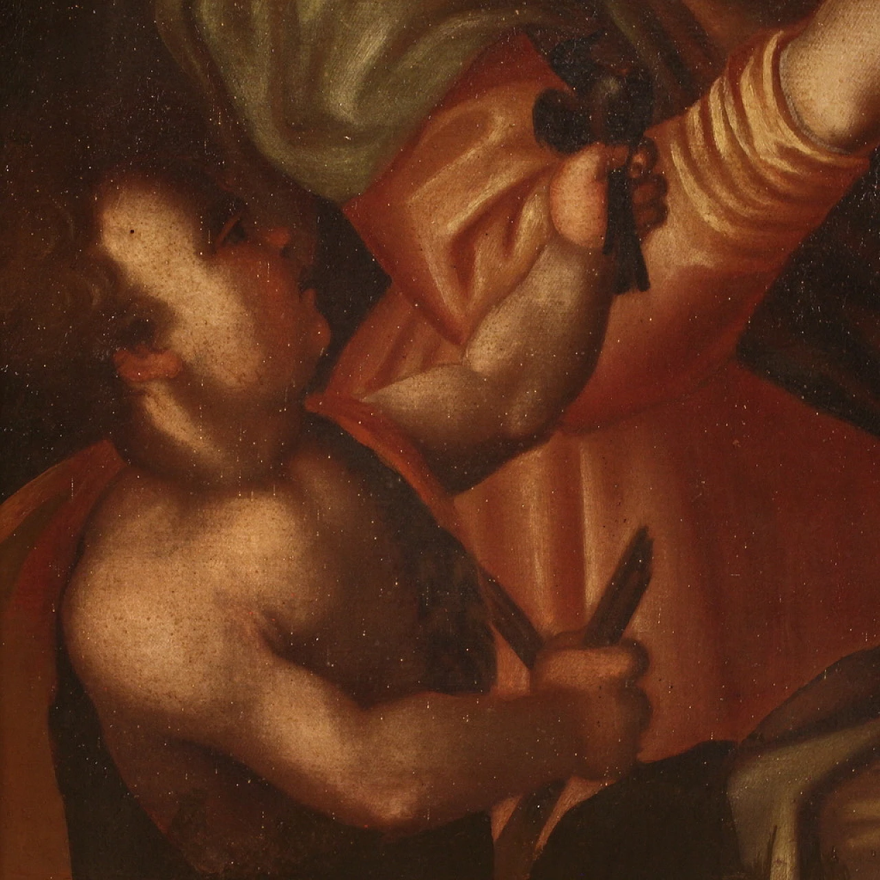 Madonna col bambino e San Giovannino, olio su tela, '600 10