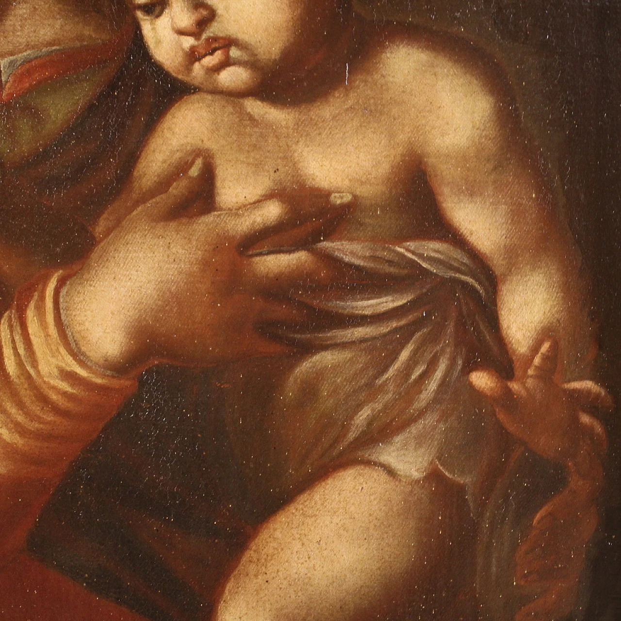 Madonna col bambino e San Giovannino, olio su tela, '600 15