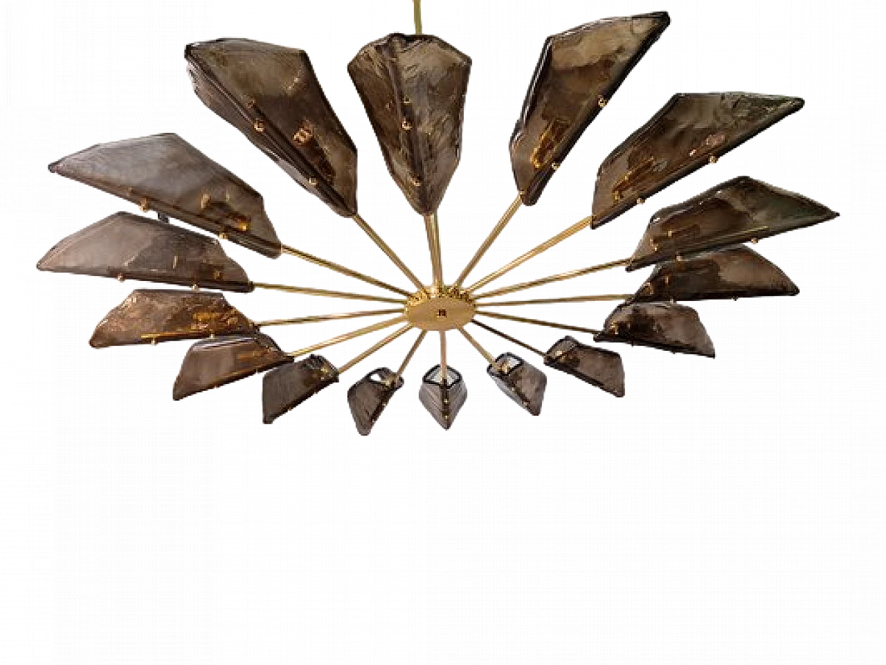 Brass chandelier by Alain Delon, 2000s 20