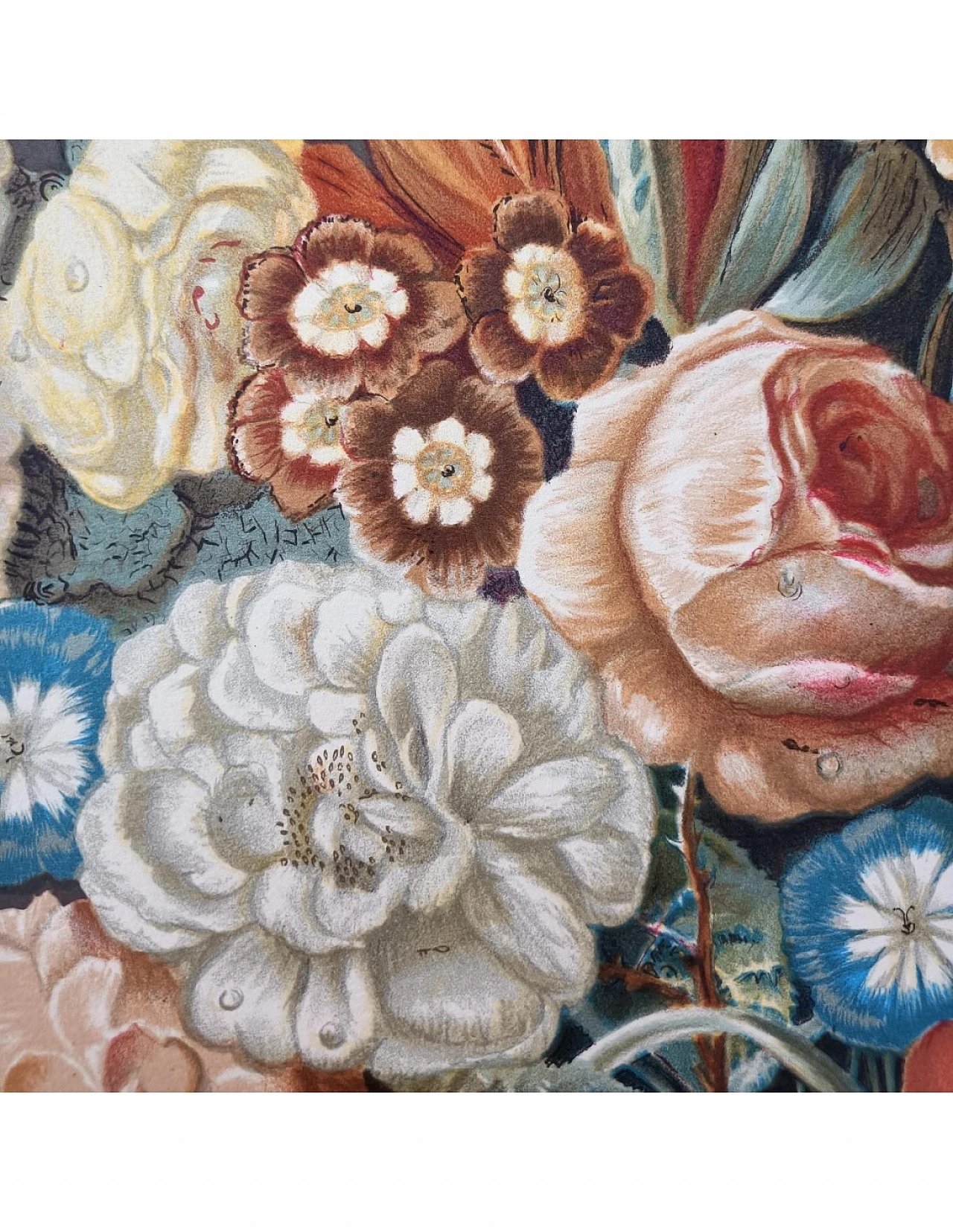 Joseph Nigg, Bouquet de Fleurs, lithography, 1960s 3