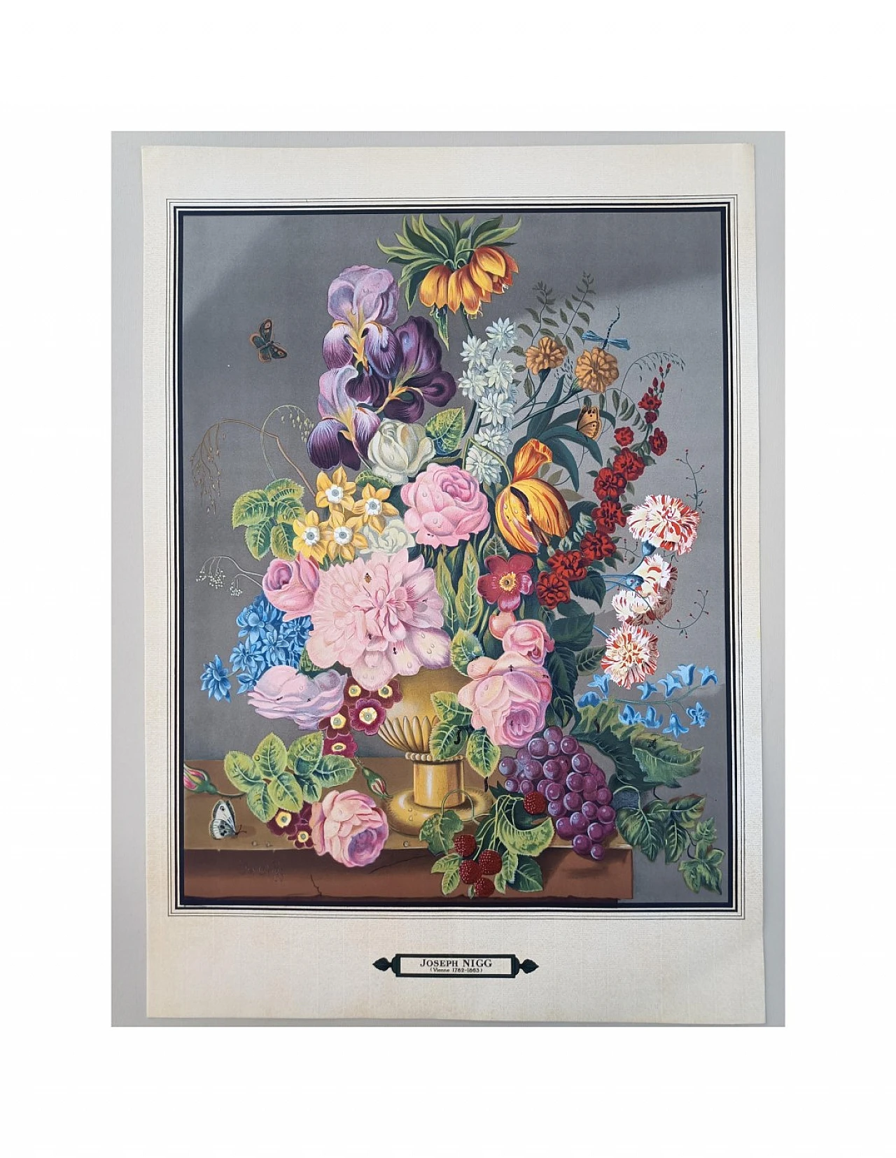 Joseph Nigg, Bouquet de Fleurs, lithography, 1960s 6