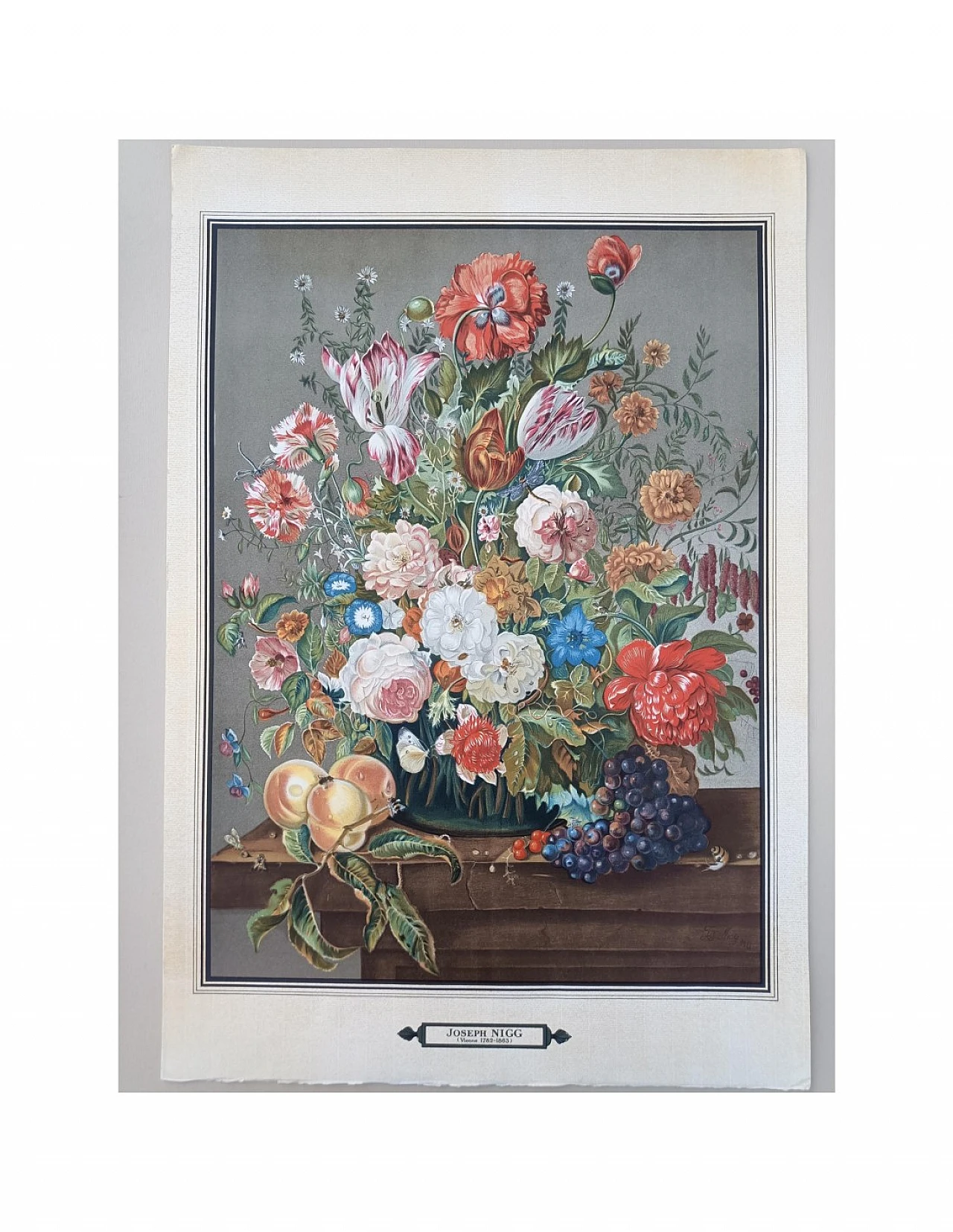 Joseph Nigg, Bouquet de Fleurs, lithography, 1960s 10