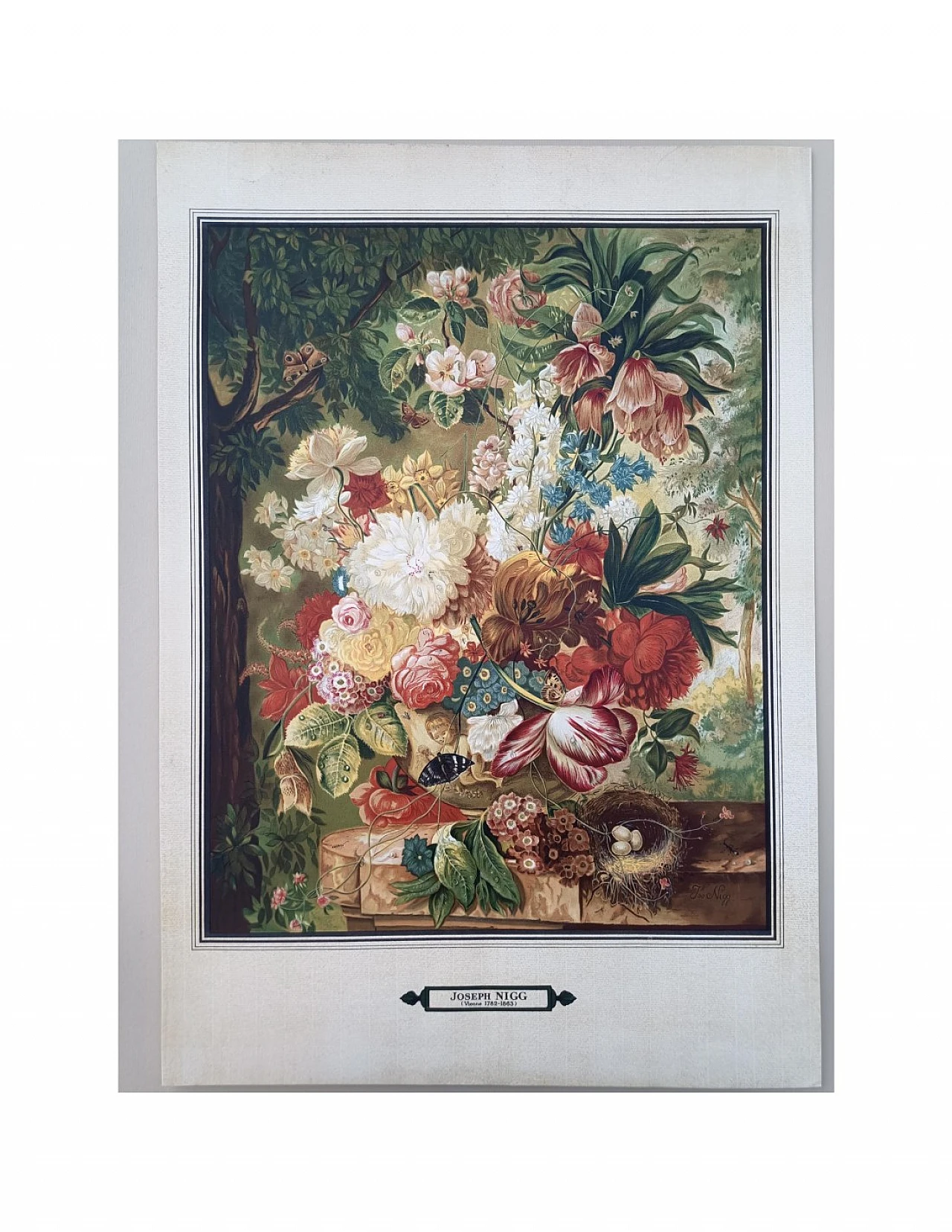 Joseph Nigg, Bouquet de Fleurs, lithography, 1960s 12