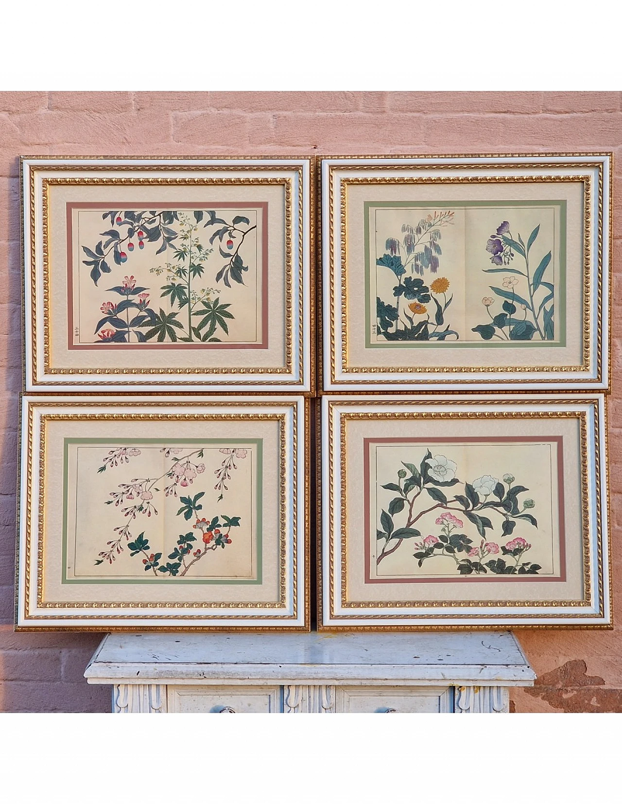 Floral composition, Japanese print, 1950s 6