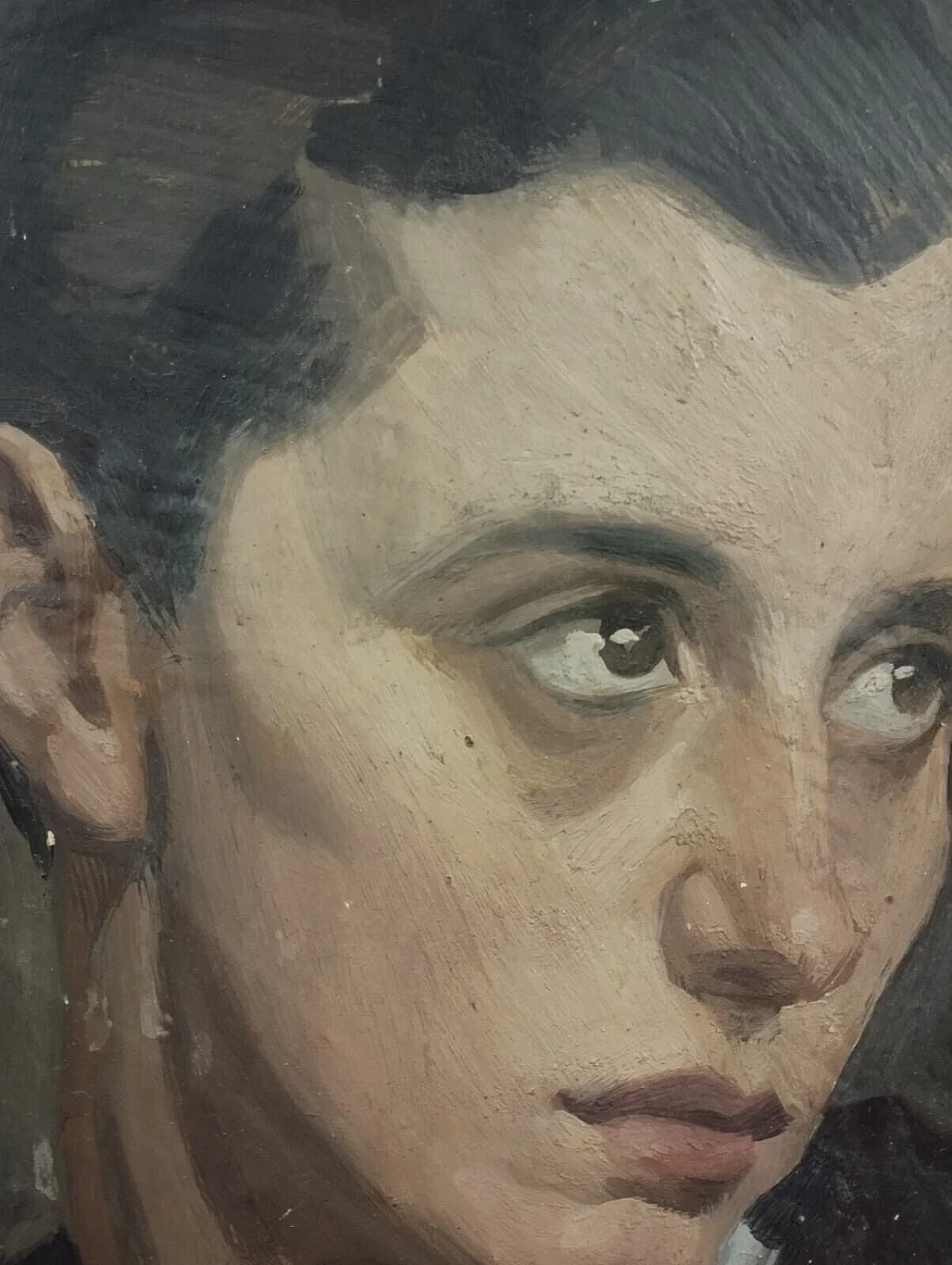 Gino Borsato, ritratto, dipinto a olio su cartone, 1927 4