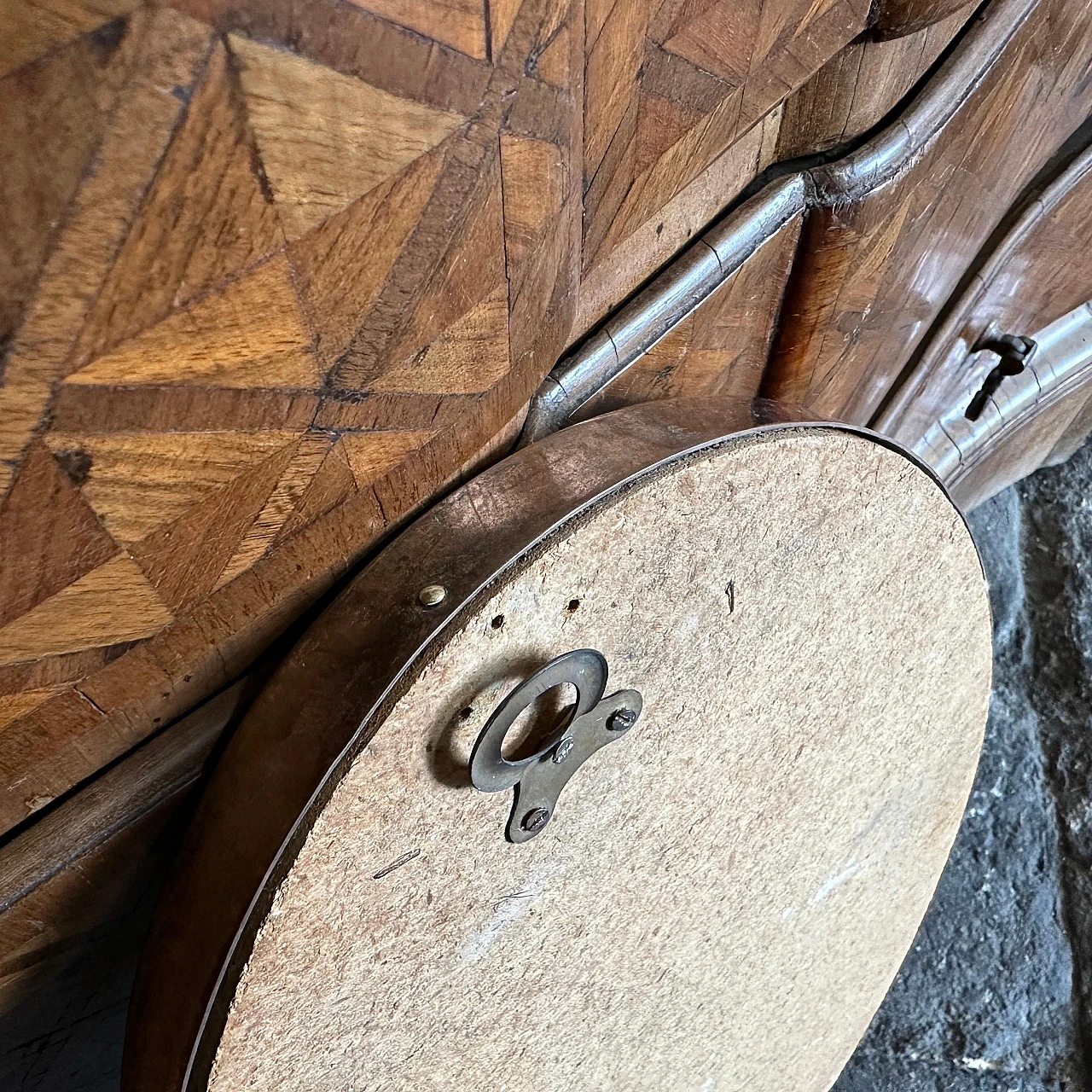 Specchio da parete ovale in ottone in stile Gio Ponti, anni '50 7