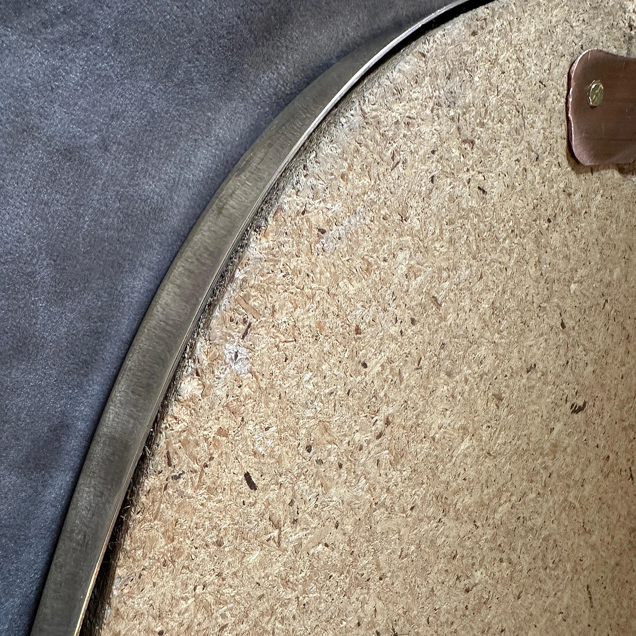 Shield wall mirror in brass in Gio Ponti style, 1950s 10