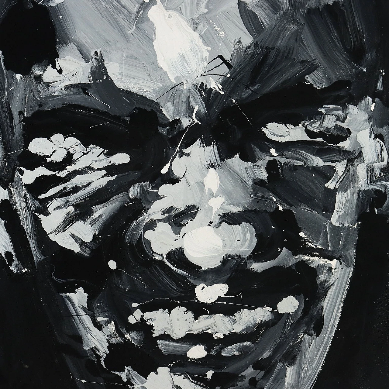 Roberto Coda Zabetta, Senza titolo, dipinto a smalti su tela, 2004 1