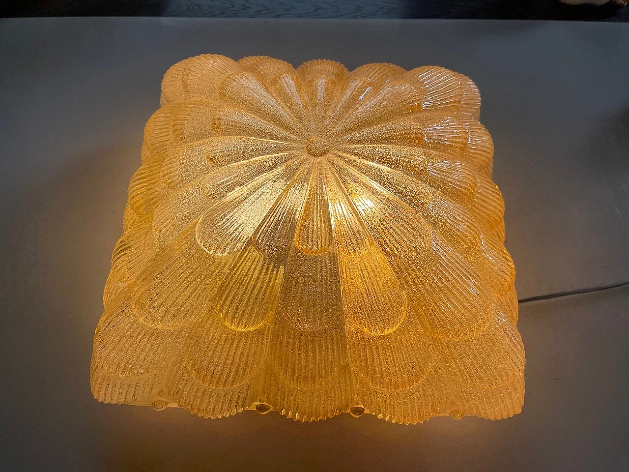Pair of recessed Murano glass lamps by Staff, 1970s 5