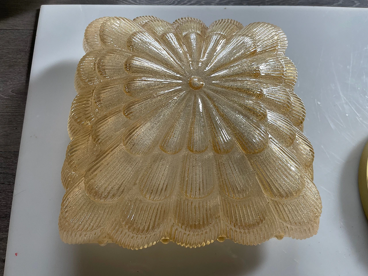 Pair of recessed Murano glass lamps by Staff, 1970s 6