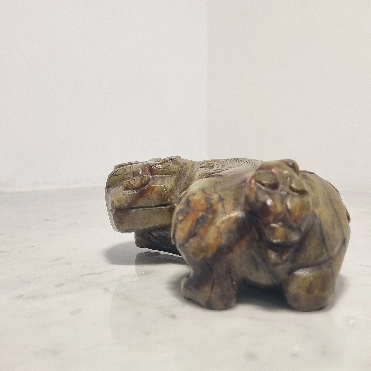 Scultura in giada di cane Fo, anni '30 4