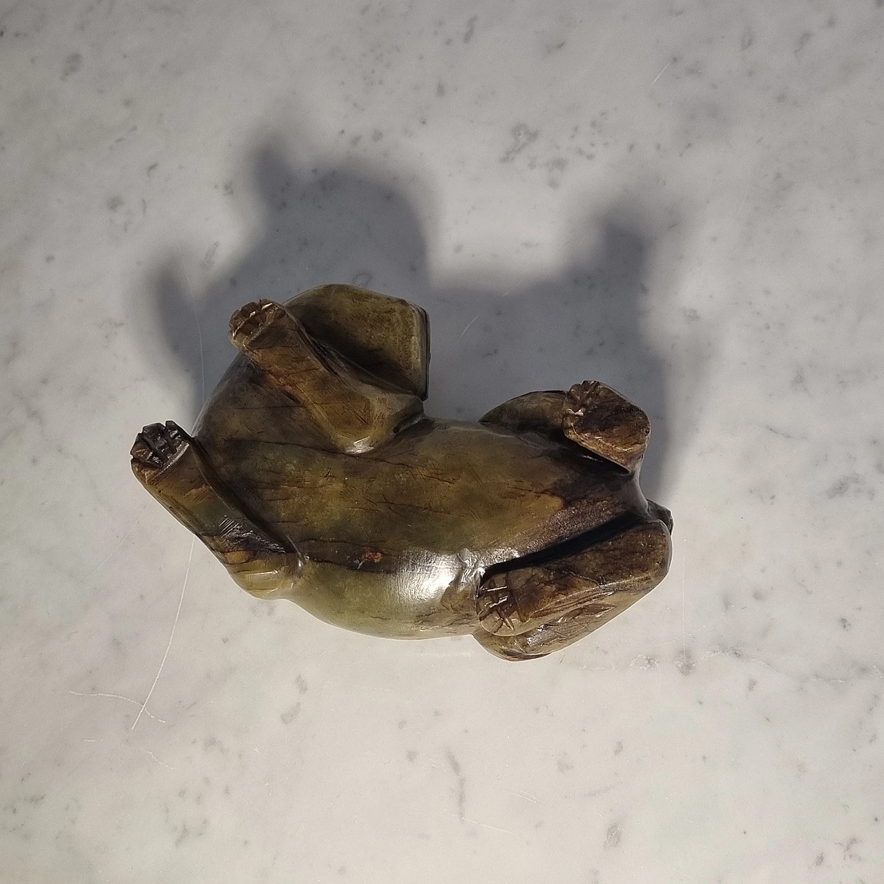 Scultura in giada di cane Fo, anni '30 7