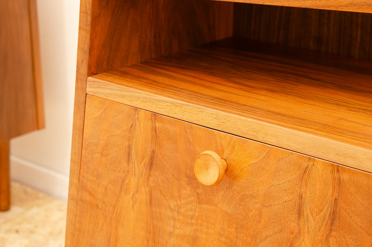 Coppia di comodini cecoslovacchi in faggio, anni '60 14