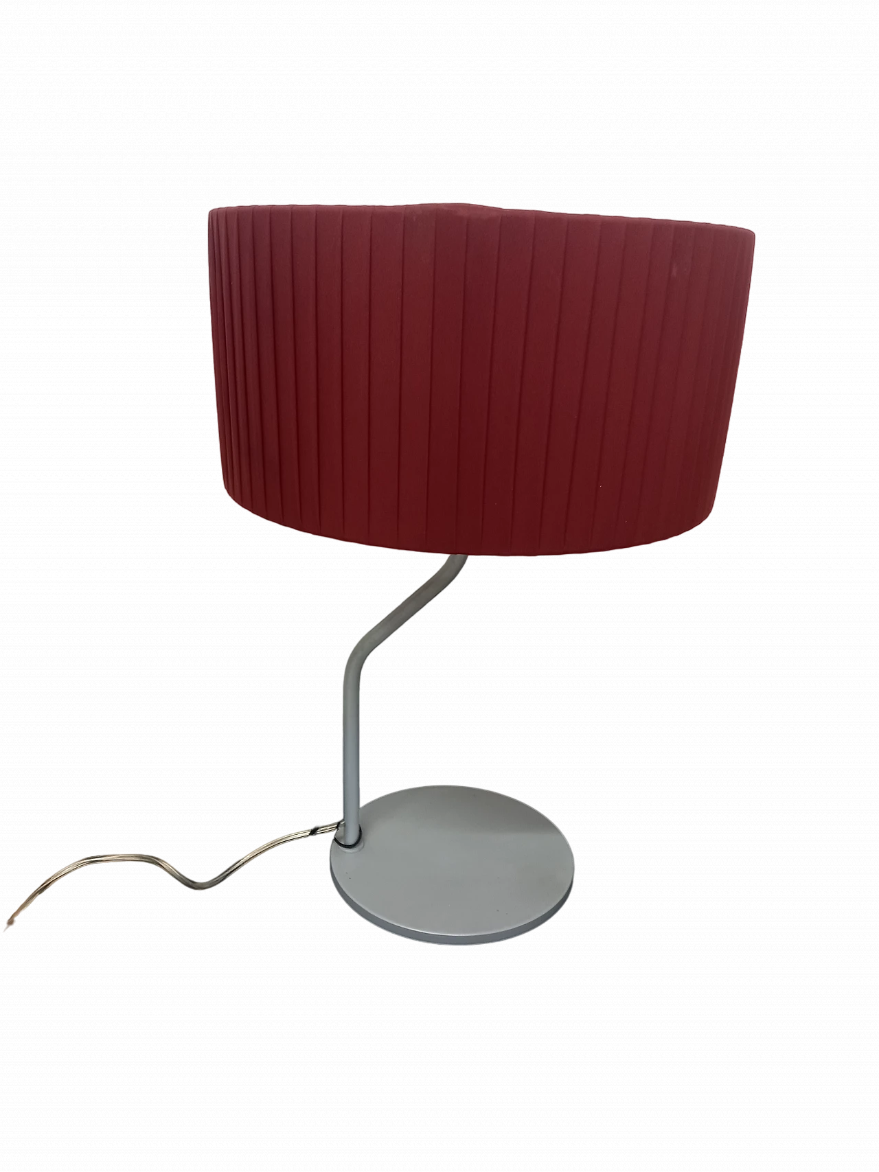 Bent table lamp with fabric shade by Tronconi 8