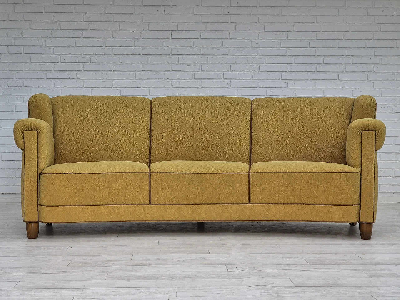 Danish three-seater Banana sofa by Edmund Jørgensen, 1960s 2