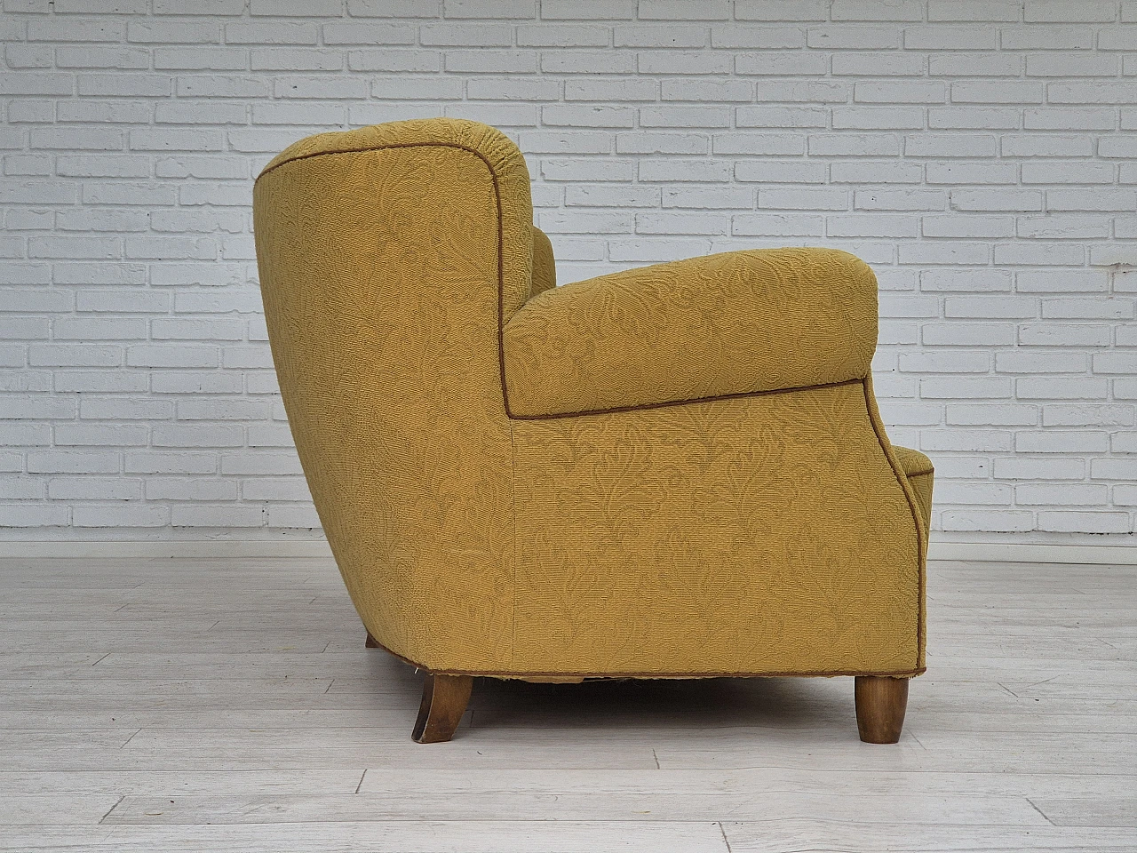 Danish three-seater Banana sofa by Edmund Jørgensen, 1960s 3