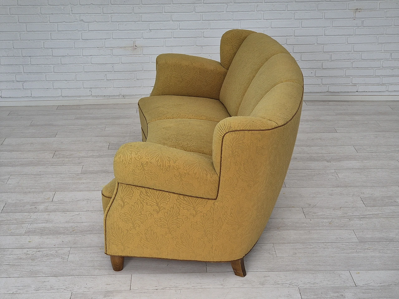 Danish three-seater Banana sofa by Edmund Jørgensen, 1960s 8