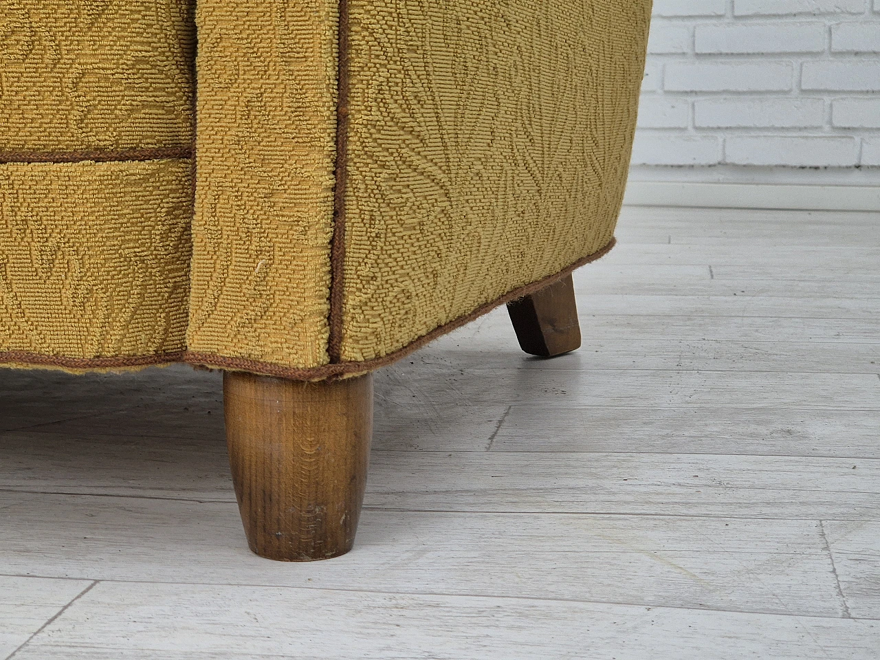 Danish three-seater Banana sofa by Edmund Jørgensen, 1960s 12