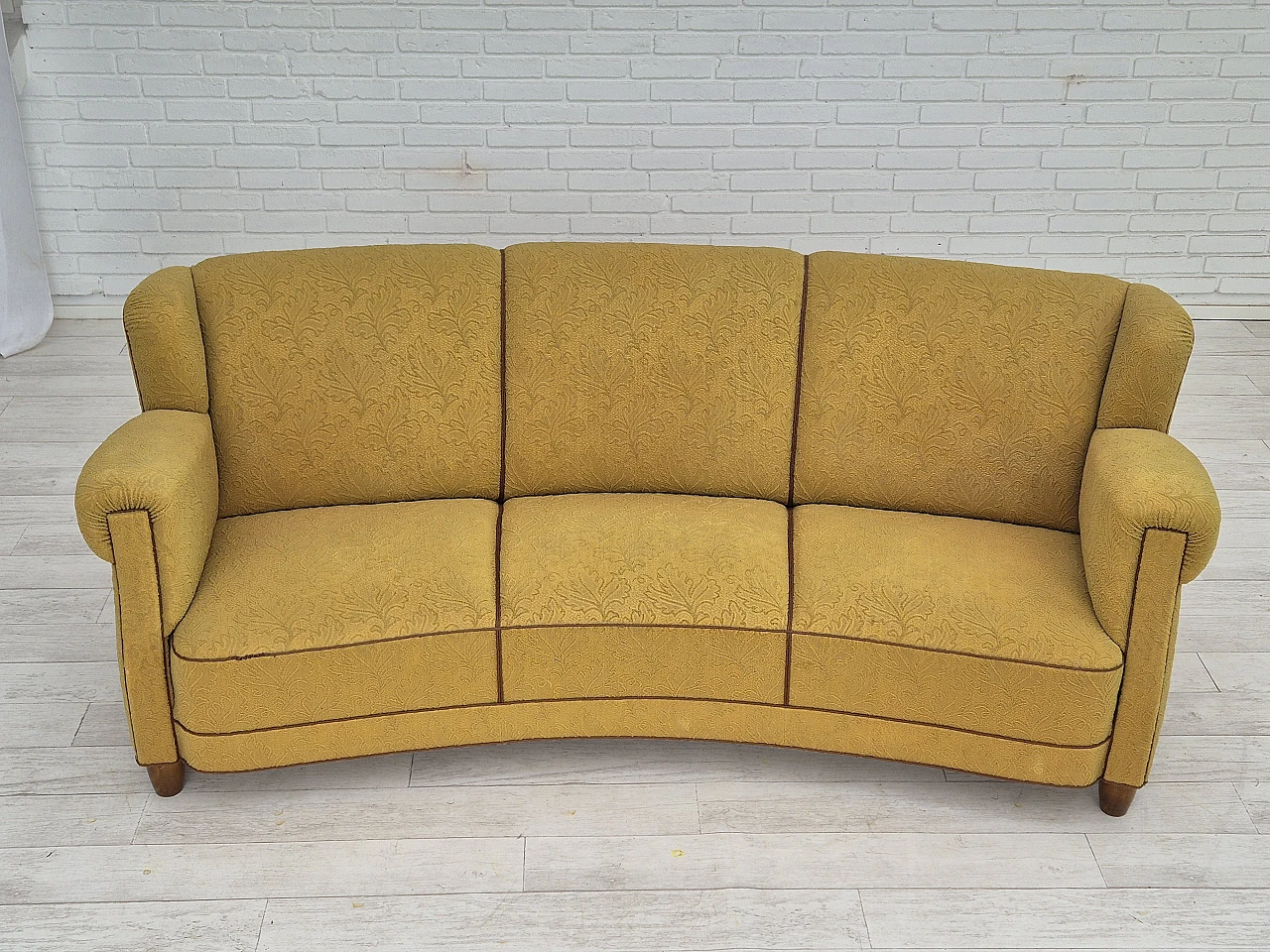 Danish three-seater Banana sofa by Edmund Jørgensen, 1960s 13