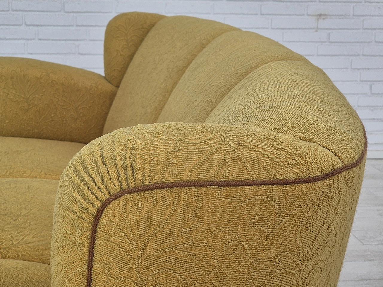 Danish three-seater Banana sofa by Edmund Jørgensen, 1960s 14