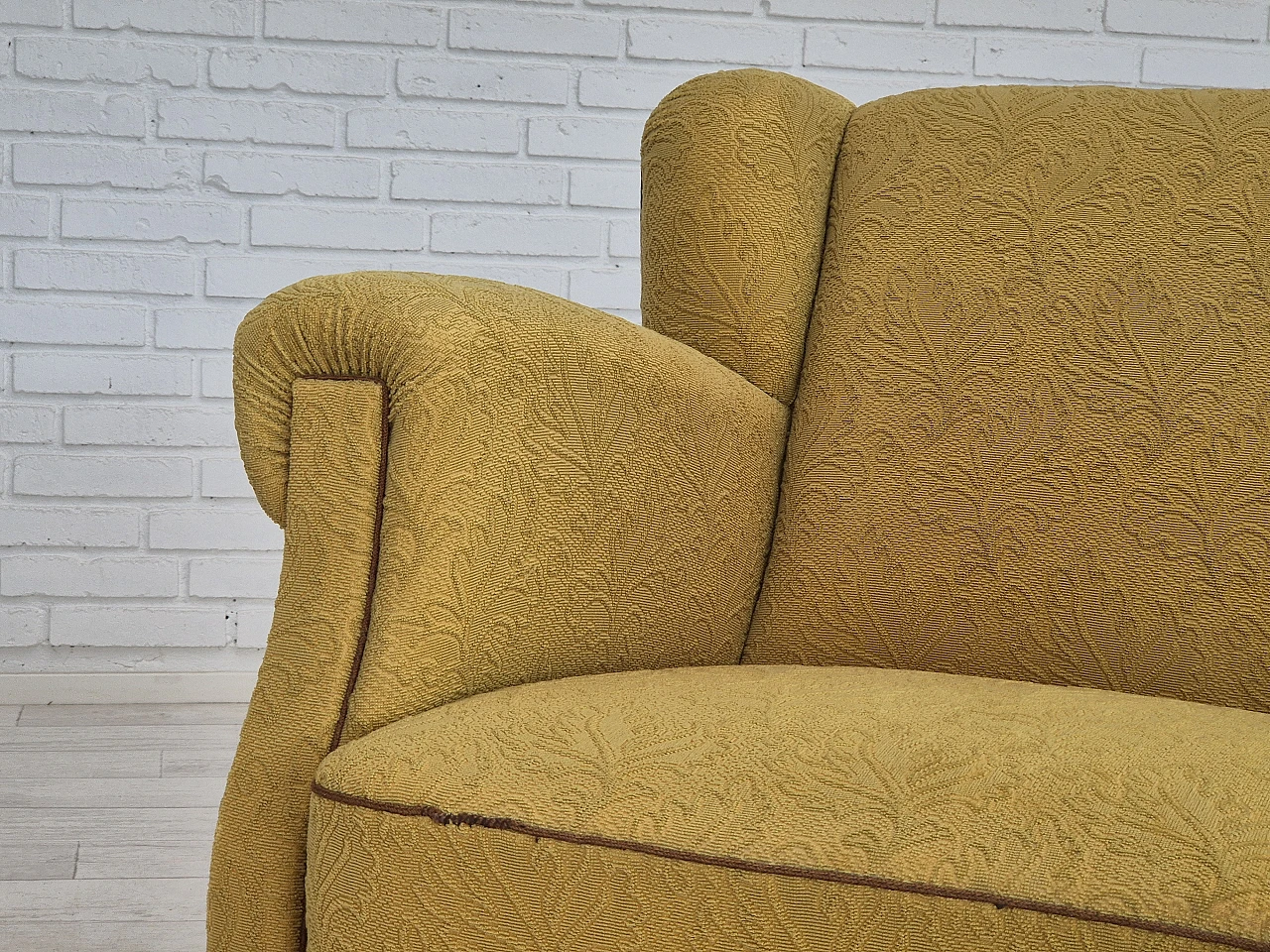 Danish three-seater Banana sofa by Edmund Jørgensen, 1960s 15