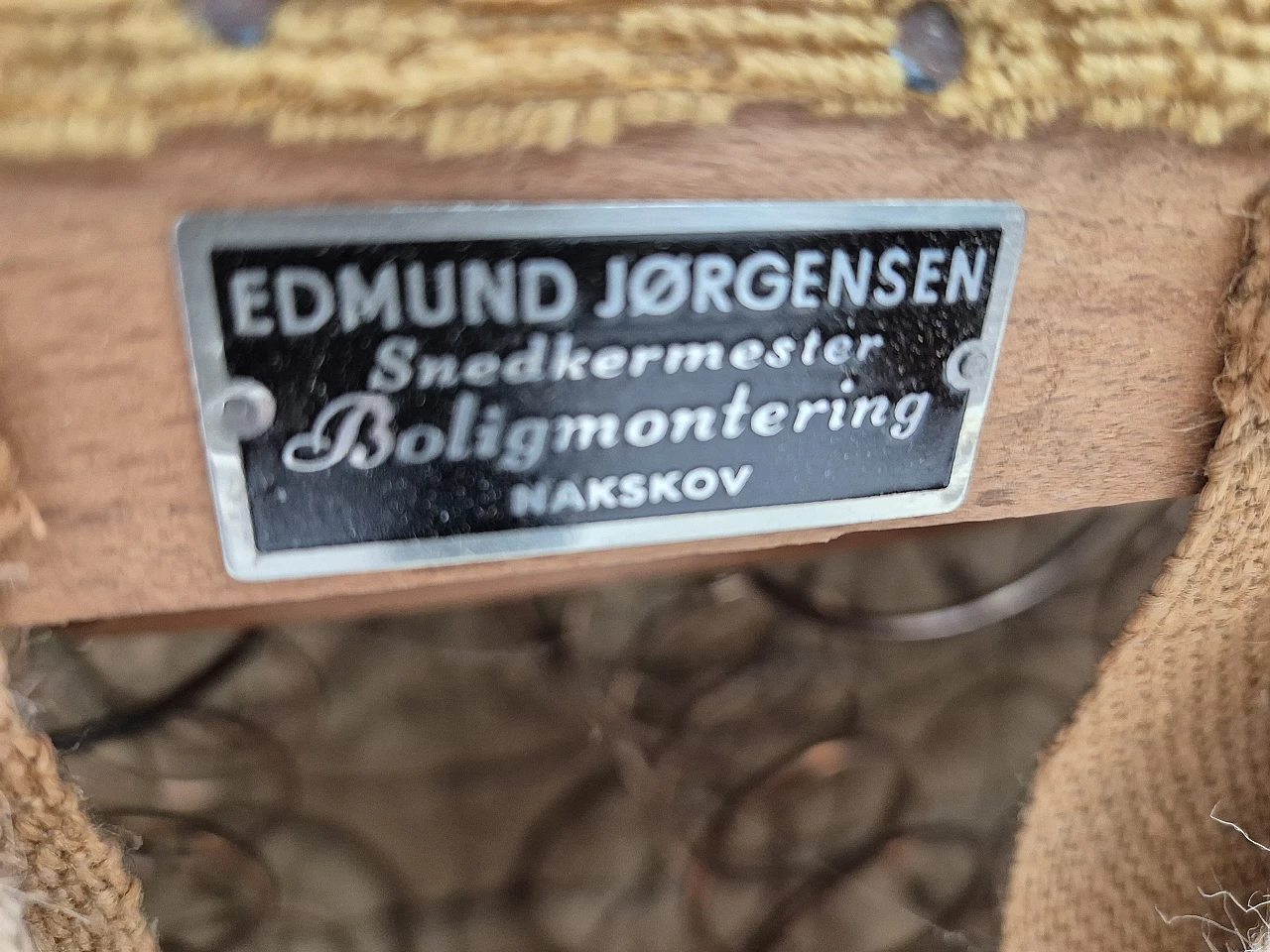 Danish three-seater Banana sofa by Edmund Jørgensen, 1960s 17