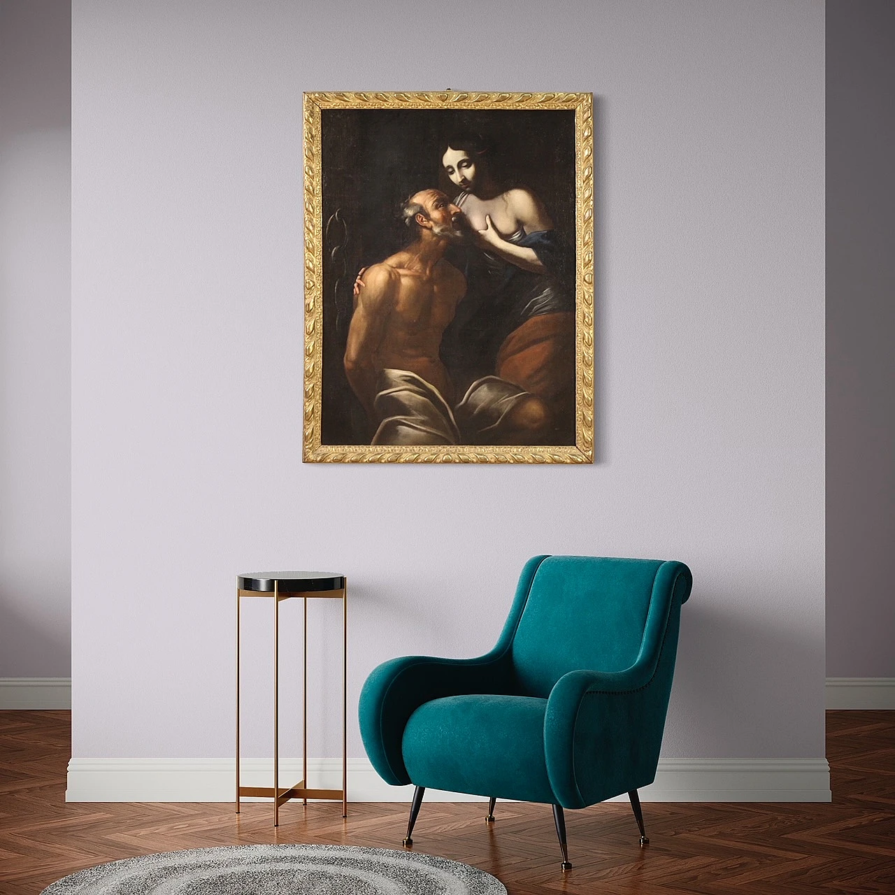 Pero e il padre Cimone, olio su tela, '600 7