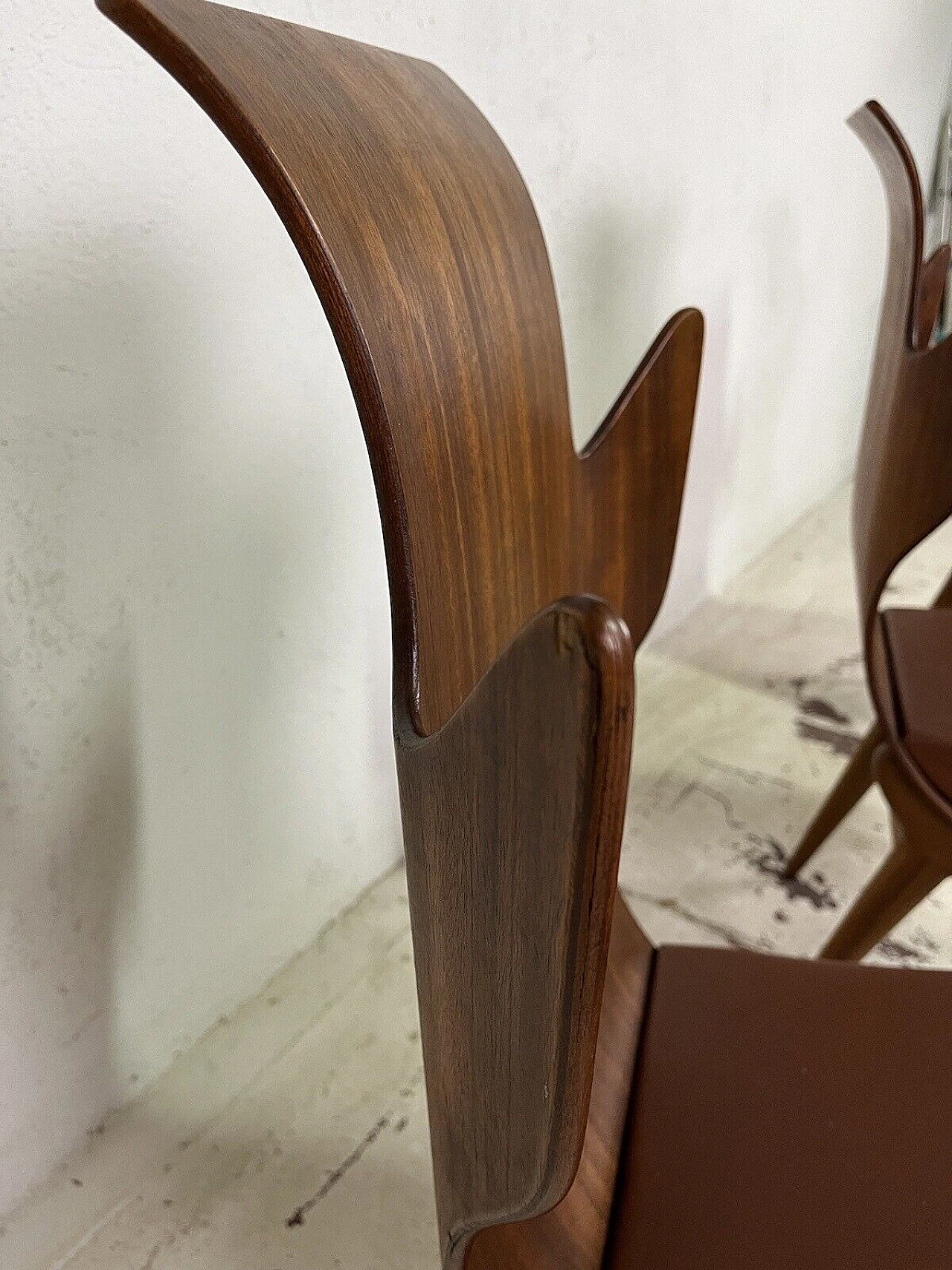 6 Sedie Fiamma di Dante Latorre per Pozzi & Verga, anni '60 19