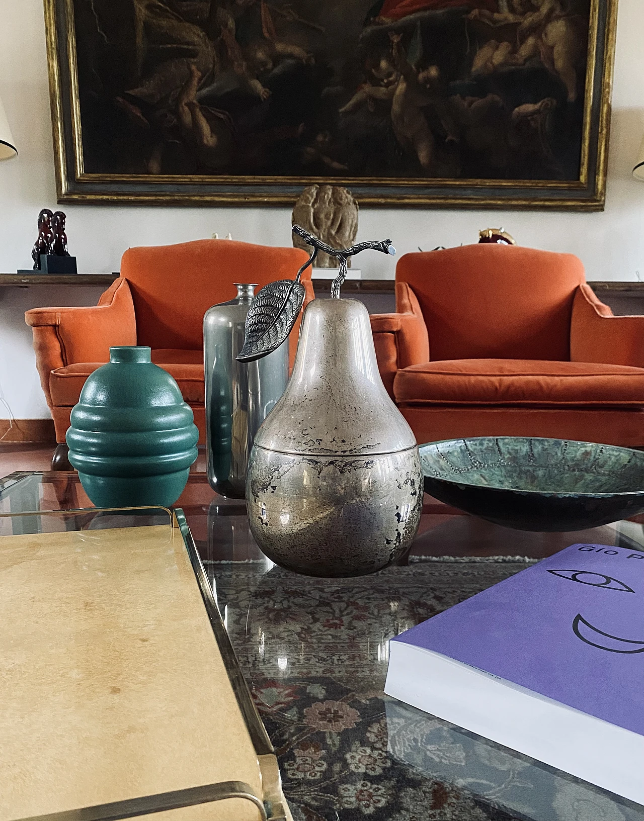 Silver-plated pear-shaped ice bucket by Teghini Firenze, 1970s 4