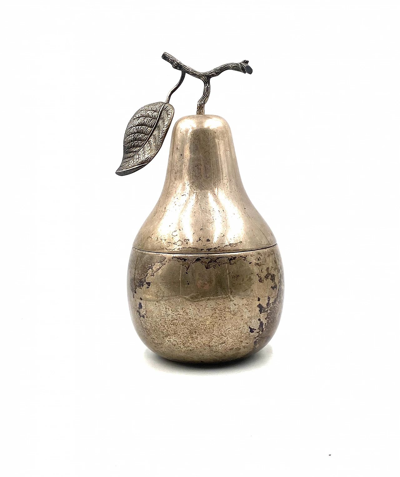 Silver-plated pear-shaped ice bucket by Teghini Firenze, 1970s 9