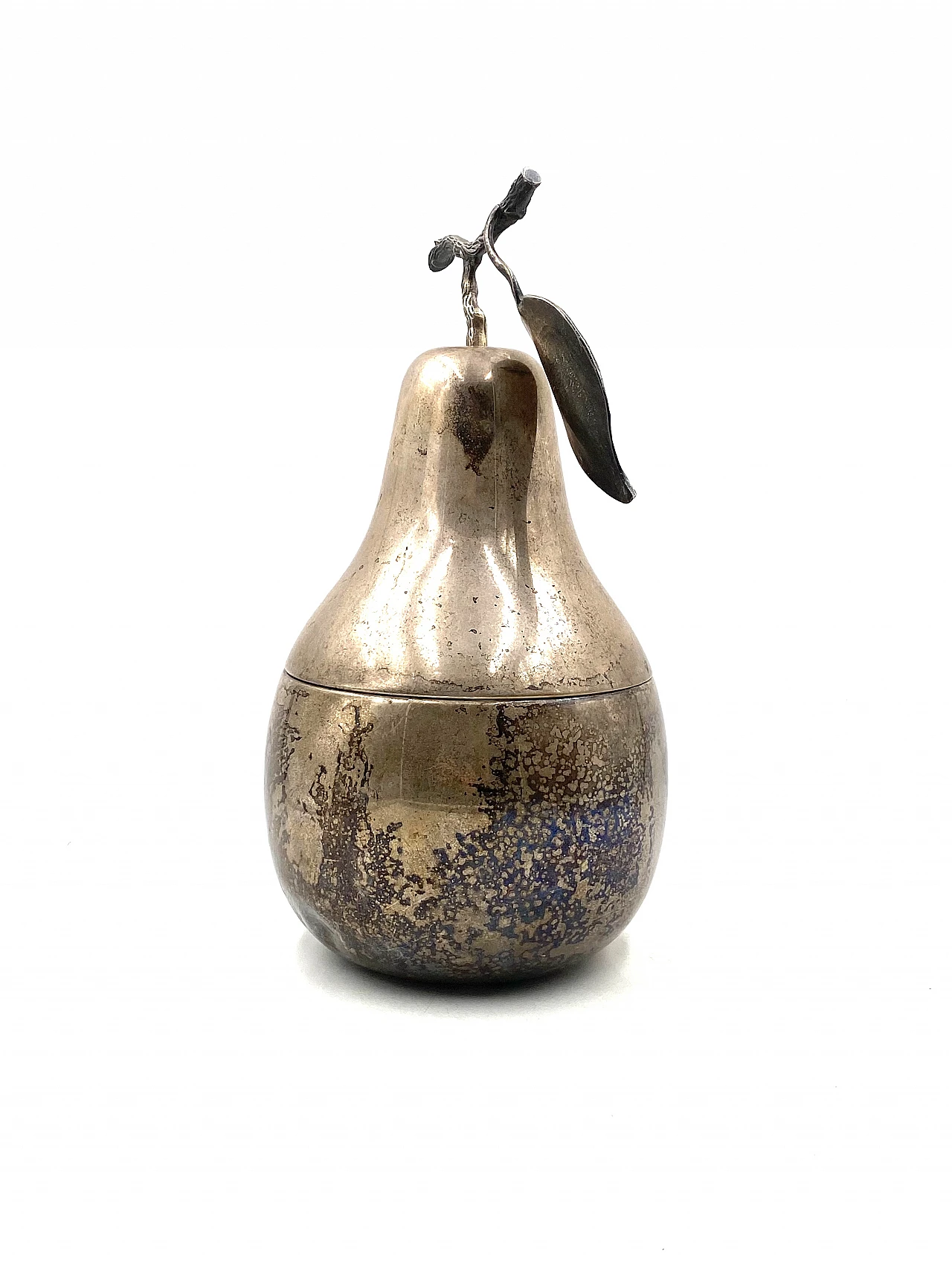 Silver-plated pear-shaped ice bucket by Teghini Firenze, 1970s 16