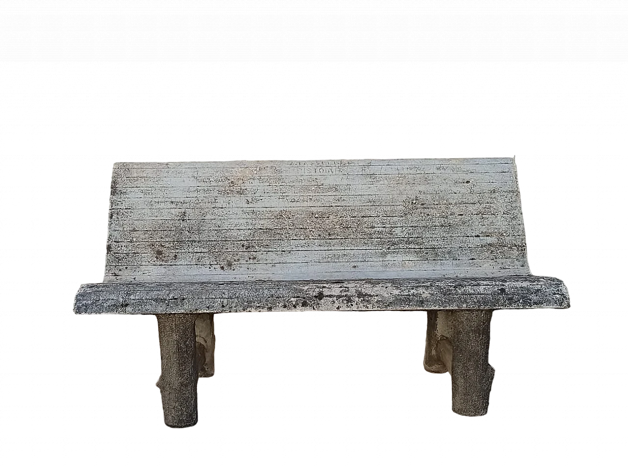 Panchina in cemento di Tasselli, anni '50 9