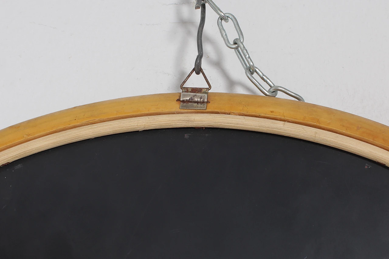 Specchio da parete ad arco in bambù nello stile di Bonacina, anni '60 9