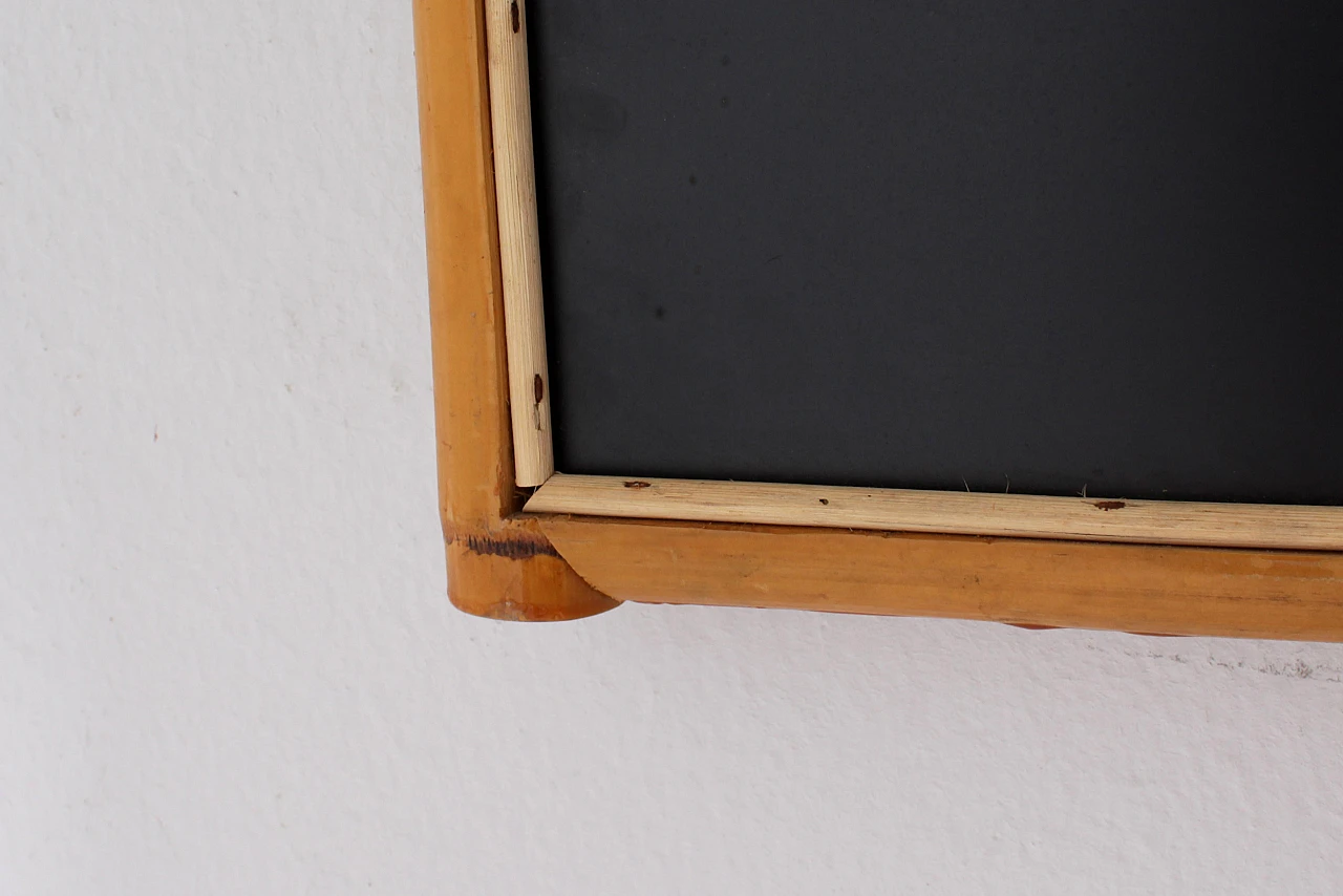 Specchio da parete ad arco in bambù nello stile di Bonacina, anni '60 11