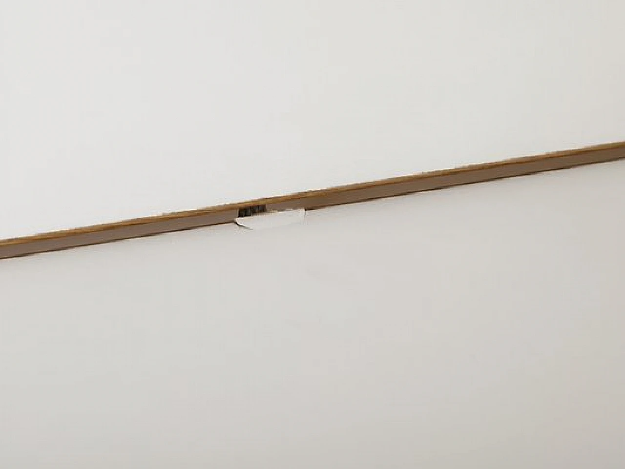 Consolle in legno chiaro e laminato bianco, anni '80 9