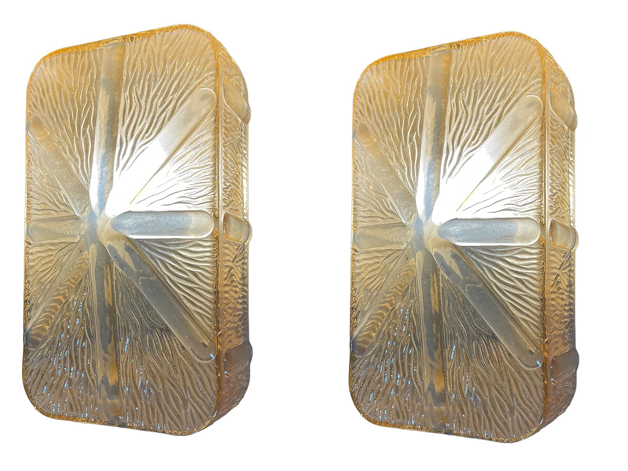 Pair of Murano glass wall lamps by Staff, 1970s 8