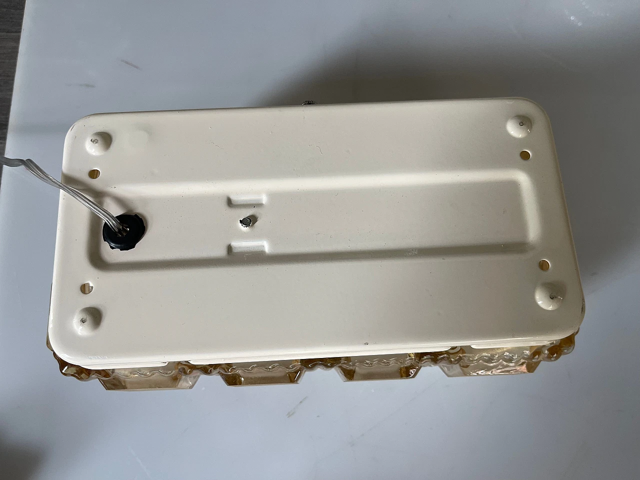 Pair of gold Murano glass wall sconces by Staff, 1970s 3