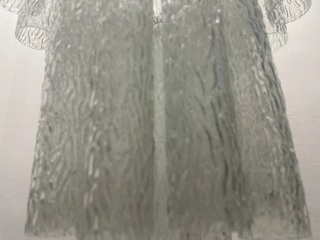 Murano glass textured tube chandelier by Venini, 1970s 10