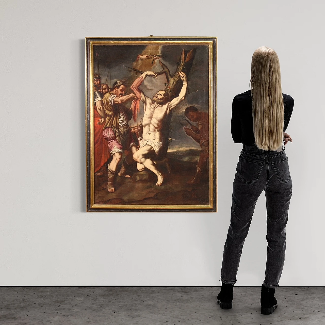 Neapolitan School, The Martyrdom of St. Bartholomew, oil on canvas 2