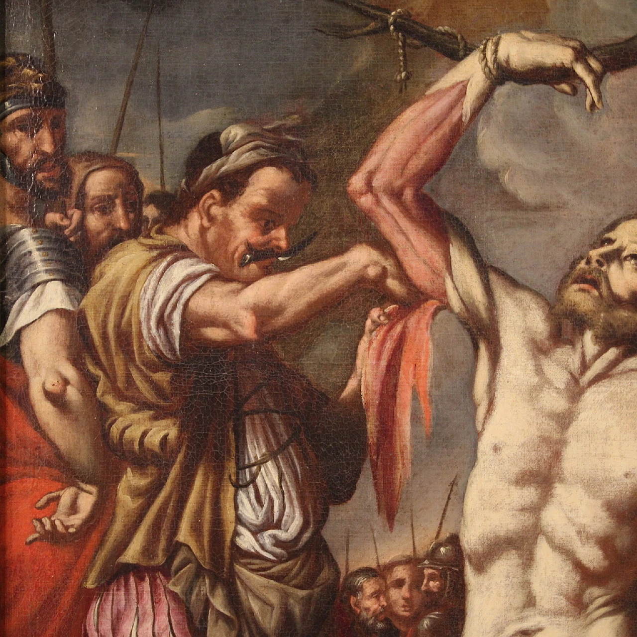 Neapolitan School, The Martyrdom of St. Bartholomew, oil on canvas 4