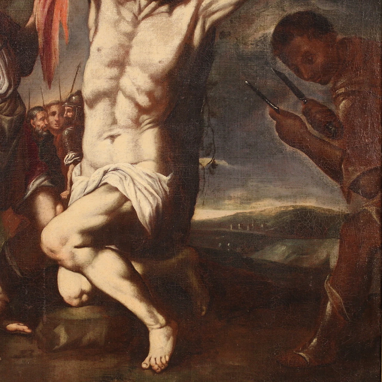 Neapolitan School, The Martyrdom of St. Bartholomew, oil on canvas 5