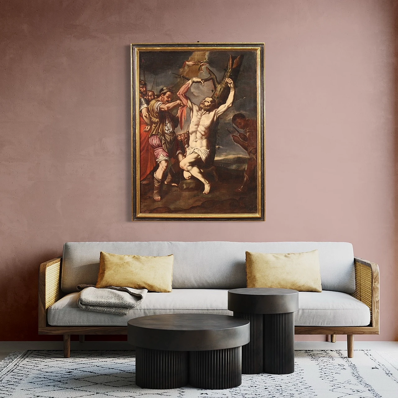 Neapolitan School, The Martyrdom of St. Bartholomew, oil on canvas 6