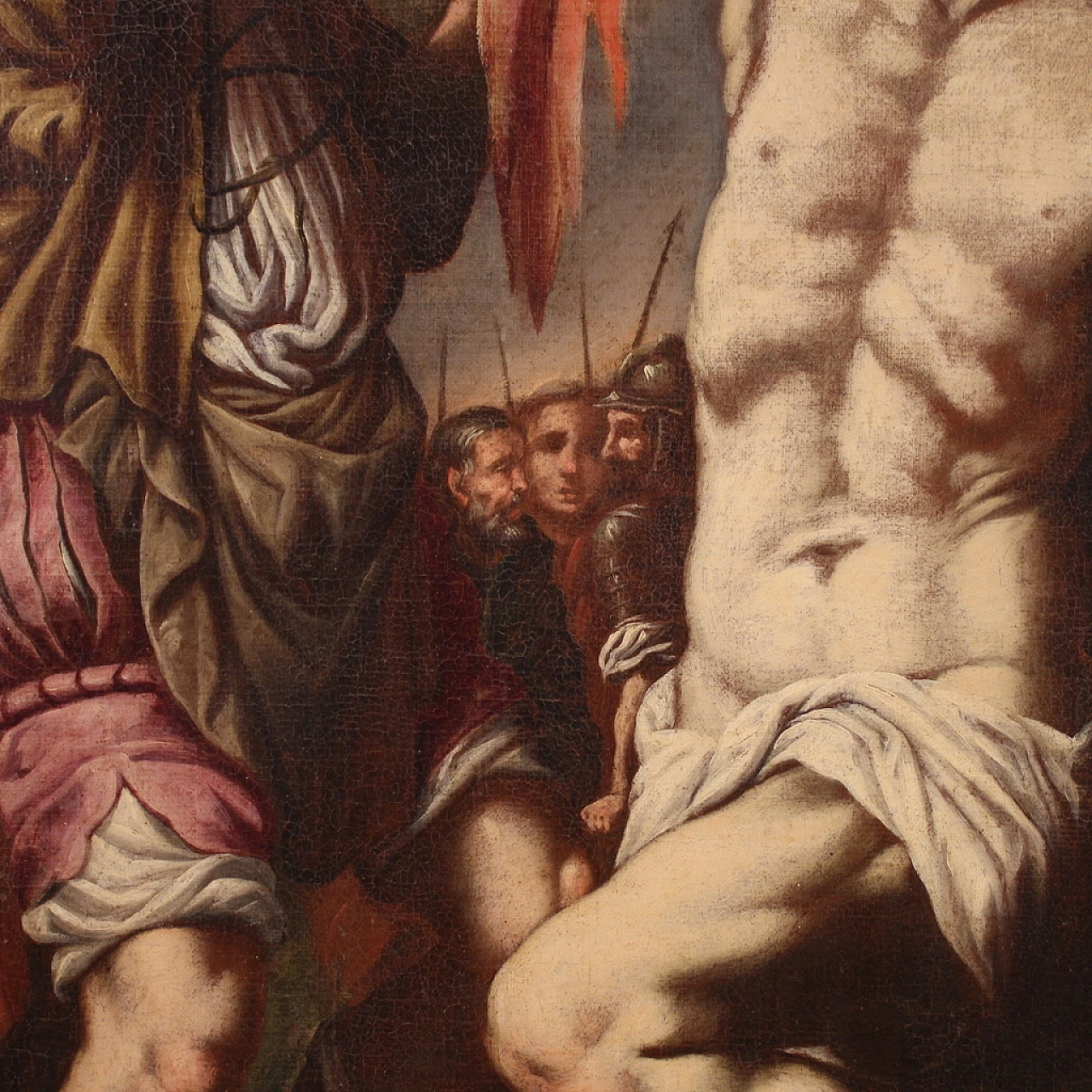 Neapolitan School, The Martyrdom of St. Bartholomew, oil on canvas 12