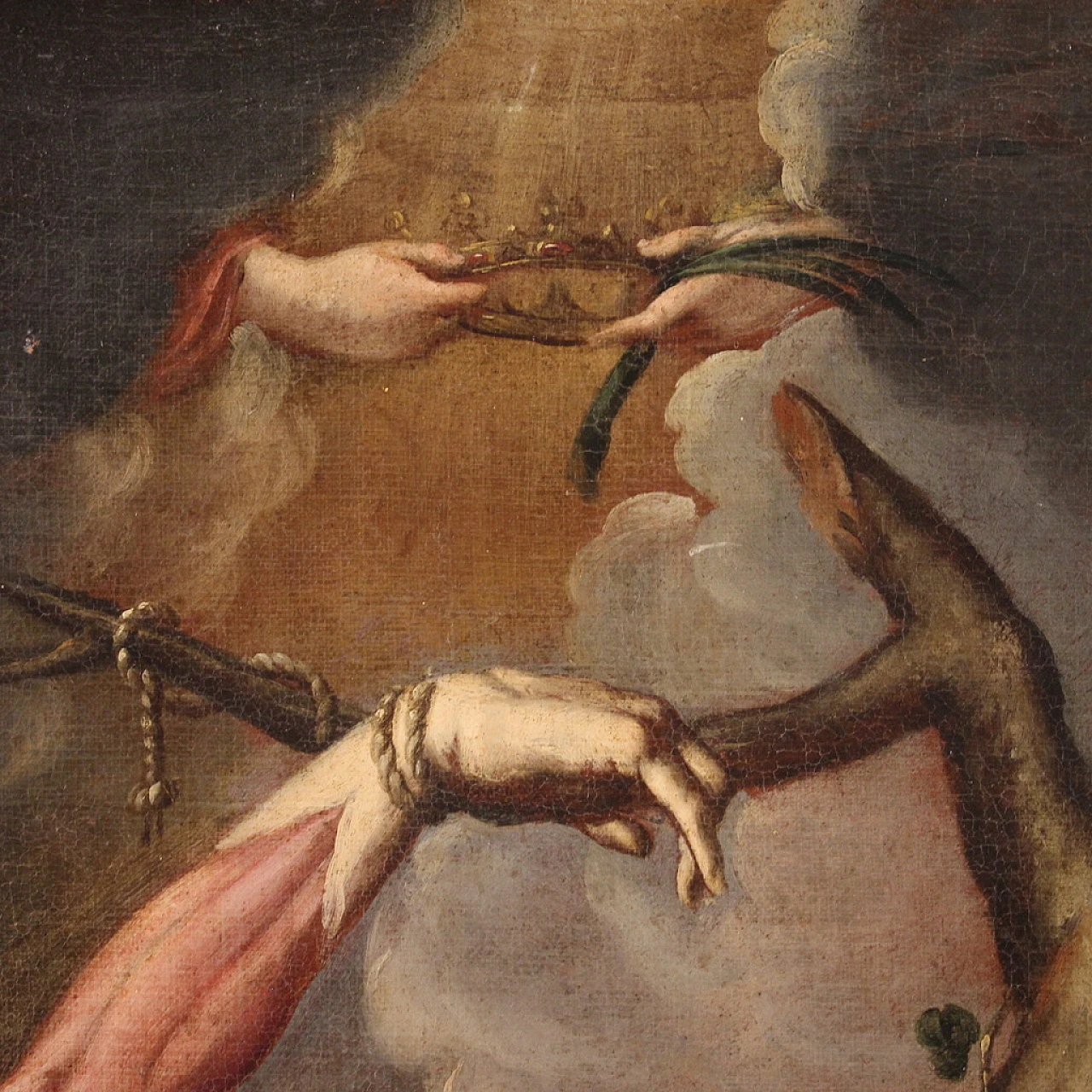 Neapolitan School, The Martyrdom of St. Bartholomew, oil on canvas 15