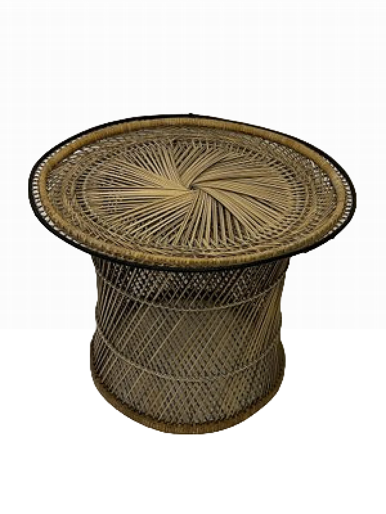 Tavolino in vimini e bambù di Franco Albini, anni '50 9