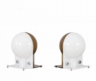 Coppia di lampade Sirio di Lampa e Brazzoli per Guzzini, anni '70